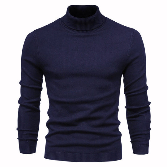 Herren Rollkragenpullover aus hochwertiger Wolle R&B