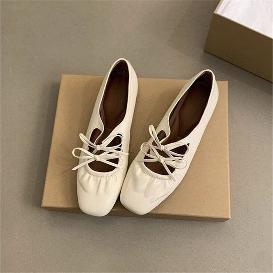 Damen Stylische Riemchen Mules mit dekorativem Schnürdetail R&B