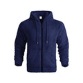 Herren kuschelige Fleecejacke mit Kapuze R&B