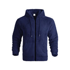 Herren kuschelige Fleecejacke mit Kapuze R&B