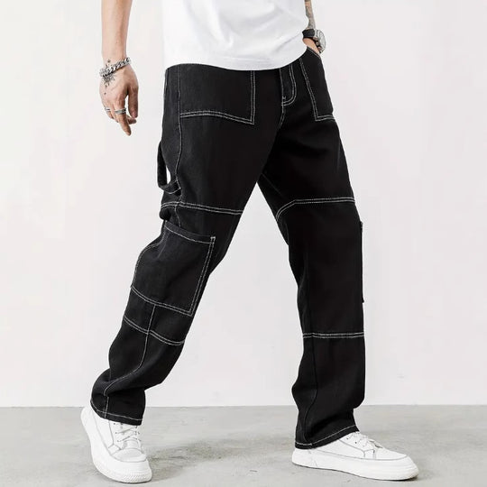 Herren Cargo-Jeans mit modernen Taschen und lässigem Schnitt R&B