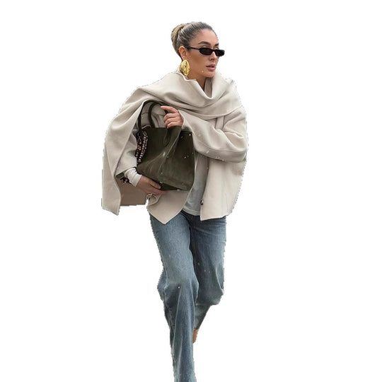 Damen Oversized Strickjacke mit elegantem Schnitt und praktischen Taschen R&B