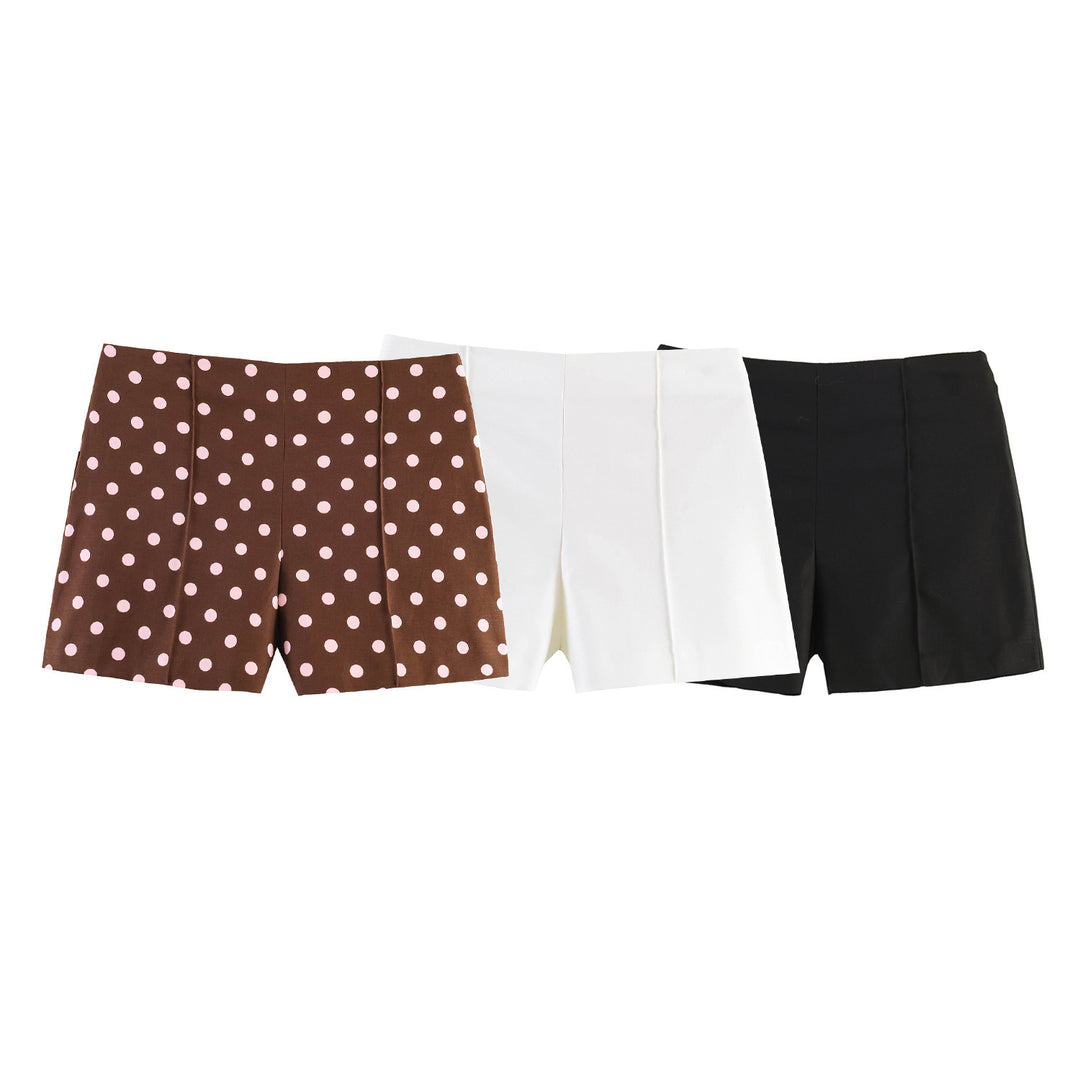 Damen elegante Shorts mit modernen Plissee-Details R&B