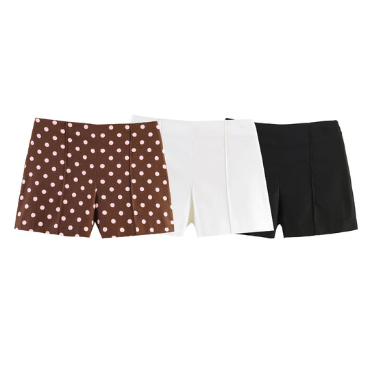 Damen elegante Shorts mit modernen Plissee-Details R&B
