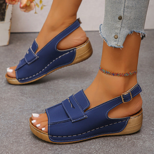 Damen Komfortable Sandalen mit verstellbarem Riemen R&B