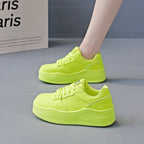 Damen modische Sneakers mit extra dicker Sohle und rutschfestem Profil R&B