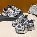 Damen Sportliche Lauf- und Freizeit-Sneaker mit atmungsaktiven Mesh-Einsätzen und dämpfender Sohle R&B