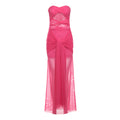 Damen Elegantes Wickelkleid mit transparenten Stoffdetails und raffiniertem Schnitt R&B
