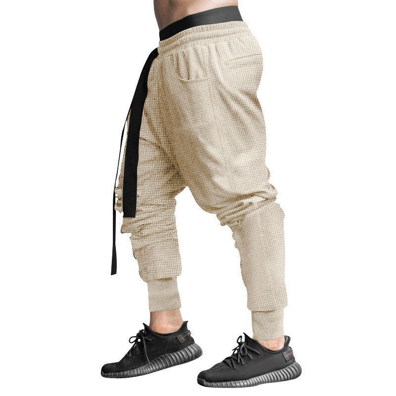 Herren Modische Freizeithose mit elastischem Bund und stylischem Kordelzug R&B