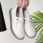 Damen Freizeit Mokassins mit elegantem Riemendesign und rutschfester Sohle
