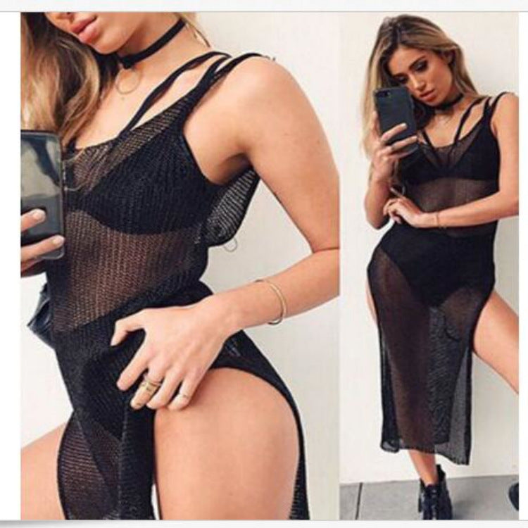 Damen Freizeit Maxikleid mit seitlichem Schlitz R&B