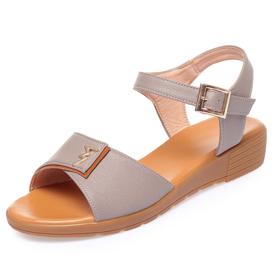 Damen Komfortable Sandalen mit verstellbarem Fesselriemen und modischem Schnitt R&B