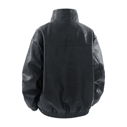 Herren modische Oversized jacke mit elegantem Kragen und praktischen Taschen R&B