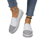 Damen Slip-On Sneakers mit funkelndem Plateau R&B