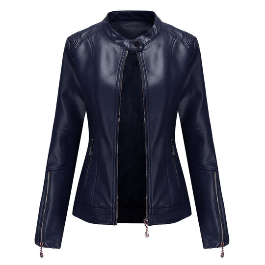 Damen modische Faux jacke mit minimalistischen Akzenten R&B