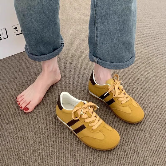 Damen sportliche Sneakers mit atmungsaktiver Mesh-Oberfläche und rutschfester Sohle R&B