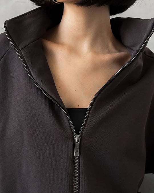 Damen Sportliche Jacke und Weite Hose Set mit Kontraststreifen R&B