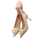Damen Glamouröse High Heels mit floralen Details und elegantem Absatz R&B