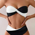 Damen Bandeau-Bikini mit stylischem Wickel-Design R&B