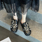 Damen Clogs mit aufwendigem Schmuckdesign R&B