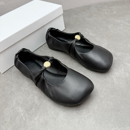 Damen Bequeme Ballerinas mit modischem Knoten-Detail R&B