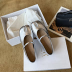 Damen Ballerinas mit elegantem Riemchen und schimmernder Oberflächenstruktur R&B