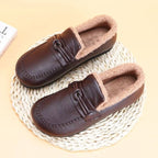 Damen warme Pantoffeln mit bequemen Fleece-Futter und rutschfester Sohle R&B