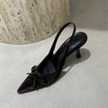 Damen Slingback Pumps mit zarter Schleifenverzierung R&B