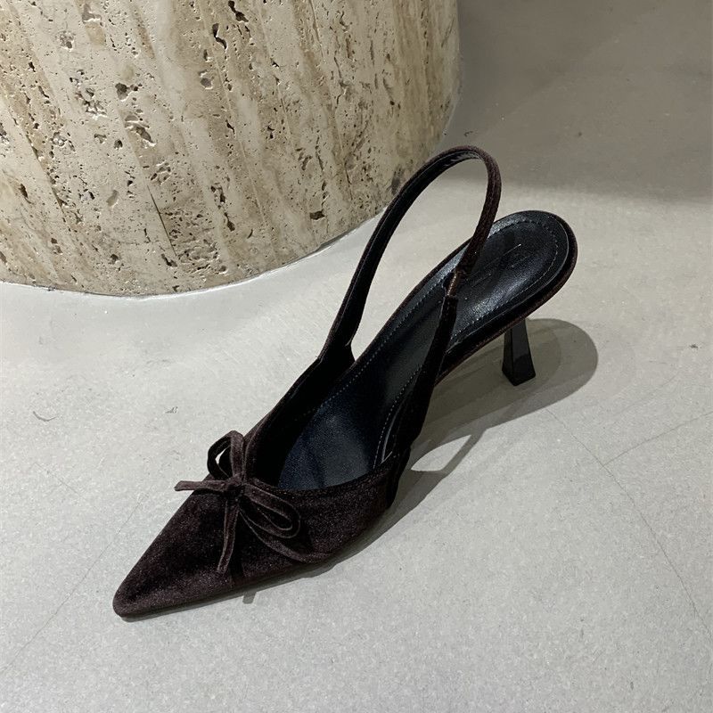 Damen Slingback Pumps mit zarter Schleifenverzierung R&B