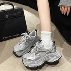 Damen Sportliche Lauf Sneakers mit atmungsaktivem Mesh und modischer Sohle R&B