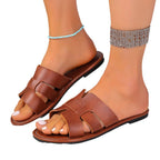 Damen Designer-Pantoletten mit elegantem Riemen-Detail R&B