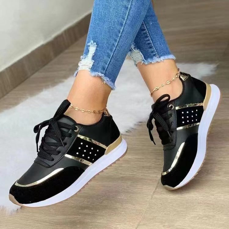 Damen modische Sneakers mit luxuriösen Akzenten und atmungsaktiver Sohle R&B