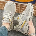 Damen Komfortable Sneakers mit atmungsaktiver Oberflächenstruktur und stoßdämpfender Sohle R&B