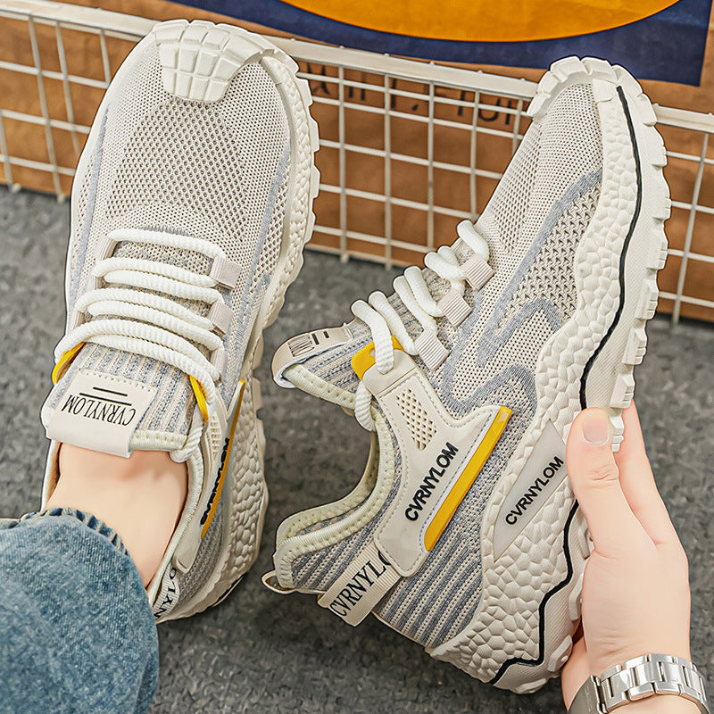 Damen Komfortable Sneakers mit atmungsaktiver Oberflächenstruktur und stoßdämpfender Sohle R&B