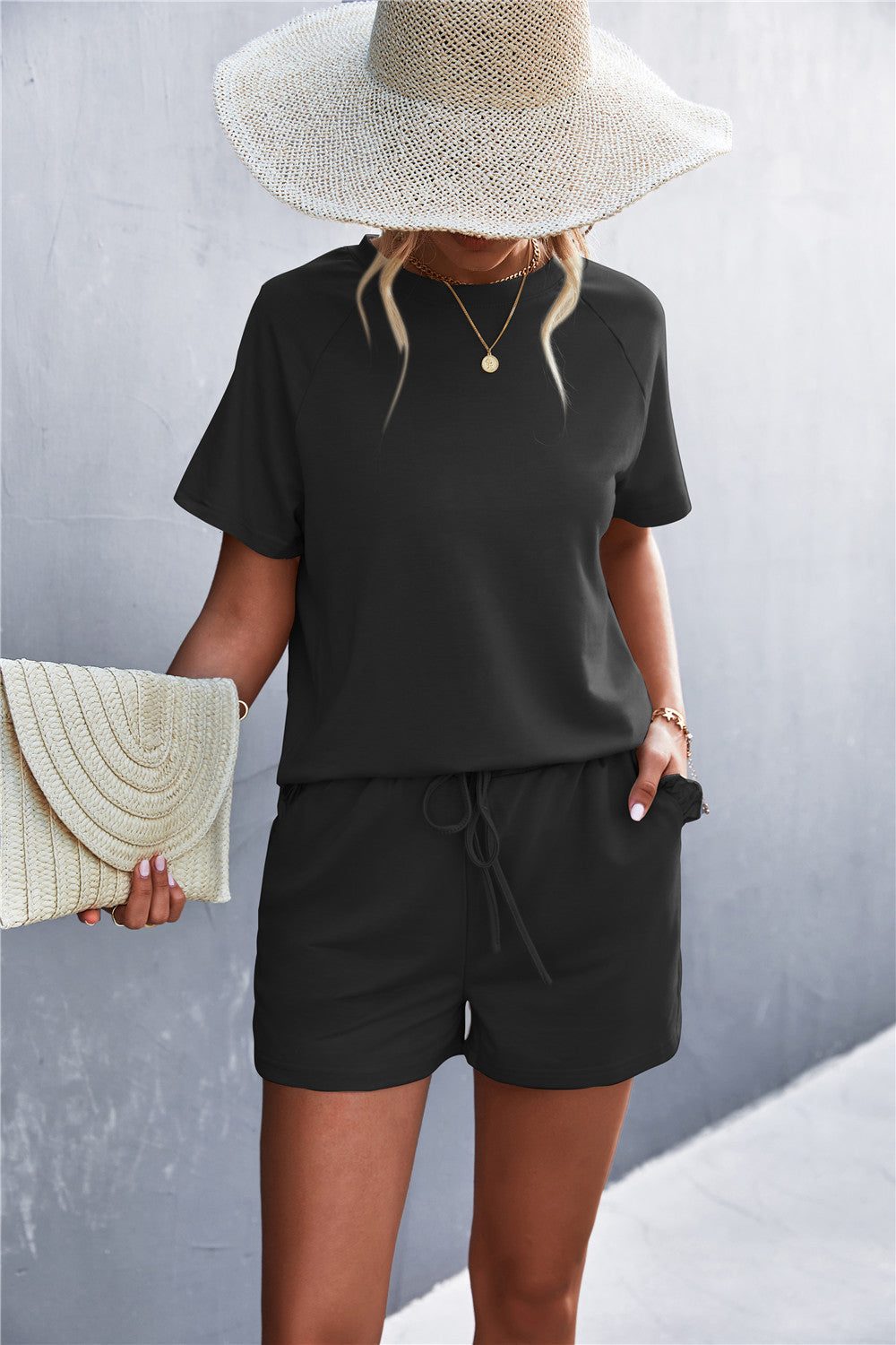 Damen lässiger Kurzsets R&B