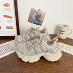 Damen Sportliche Lauf-Sneaker mit atmungsaktiver Netz-Oberfläche und dämpfender Sohle R&B
