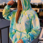 Damen Kapuzenpullover aus kuscheligem Material mit Batikdesign R&B