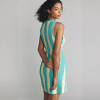 Damen figurbetontes Strickkleid mit einzigartigem Muster R&B