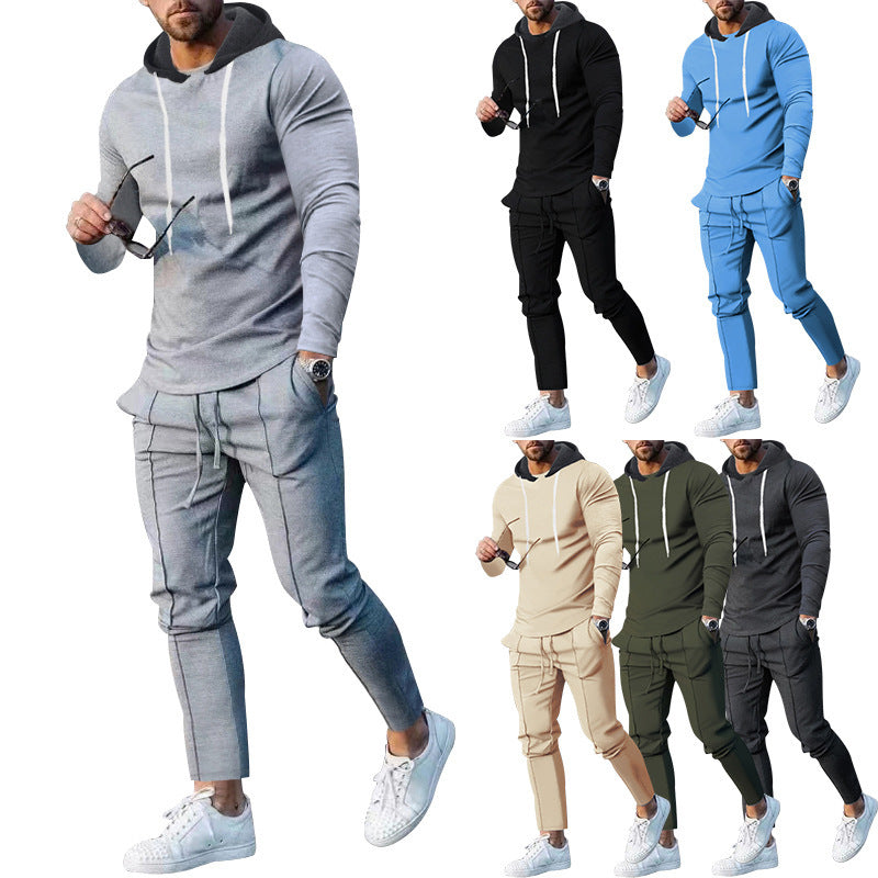 Herren Sportliches Hoodie-Set mit stylischen Jogginghosen R&B