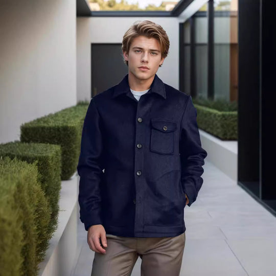 Herren Wolljacke im stilvollen Vintage-Look R&B