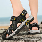 Damen Sportliche Trekkingsandalen mit verstellbaren Riemen und rutschfester Sohle R&B
