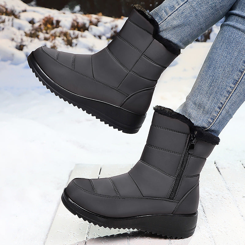 Damen Winterboots mit warmem Innenfutter und rutschfester Sohle