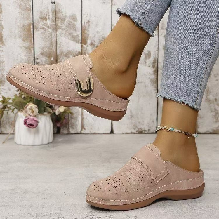 Damen Komfortable Clogs mit modischen Perforationen R&B