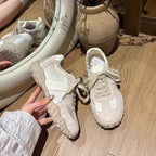 Damen modische Sneakers mit atmungsaktiver Oberflächenstruktur und rutschfester Gummisohle R&B