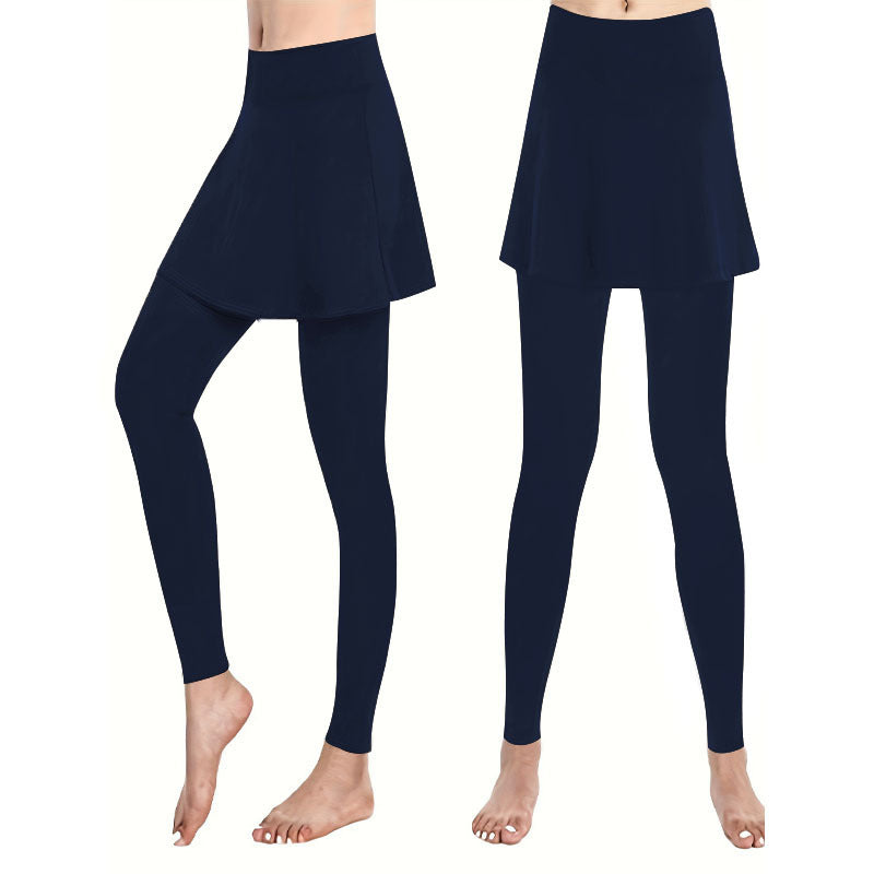 Damen Leggings mit integrierter Skirtschnitt R&B