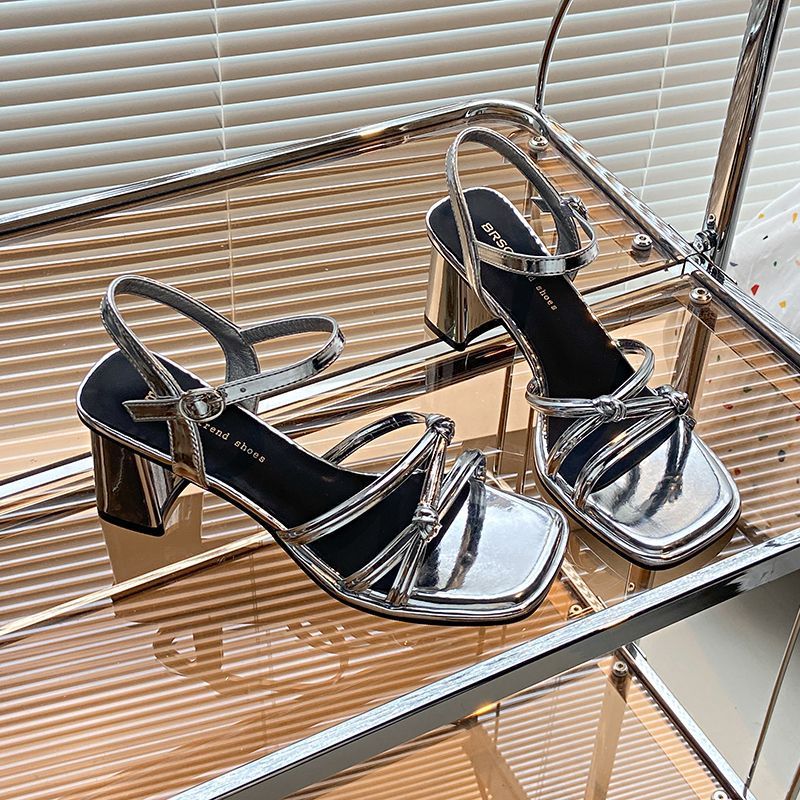 Damen Sandaletten mit eleganten Riemchen und Blockabsatz R&B