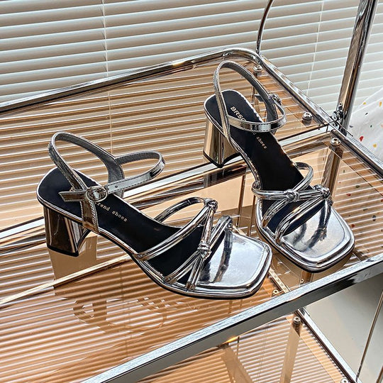 Damen Sandaletten mit eleganten Riemchen und Blockabsatz R&B