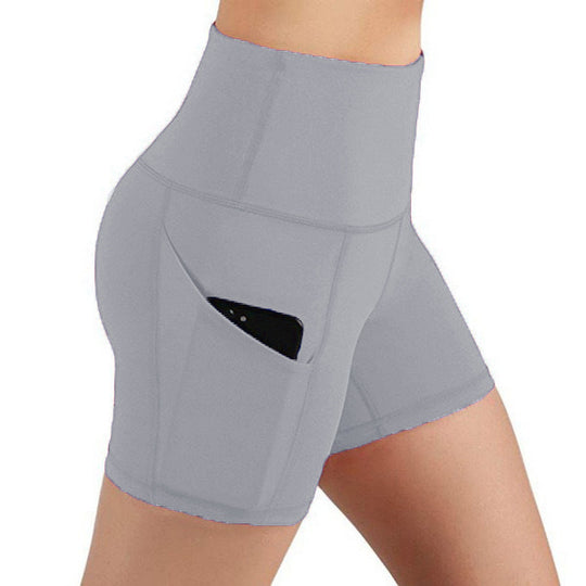 Damen Sportliche Hochtaillierte Shorts R&B