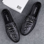 Herren Elegante Mokassins aus hochwertigem Leder mit modischem Detail R&B
