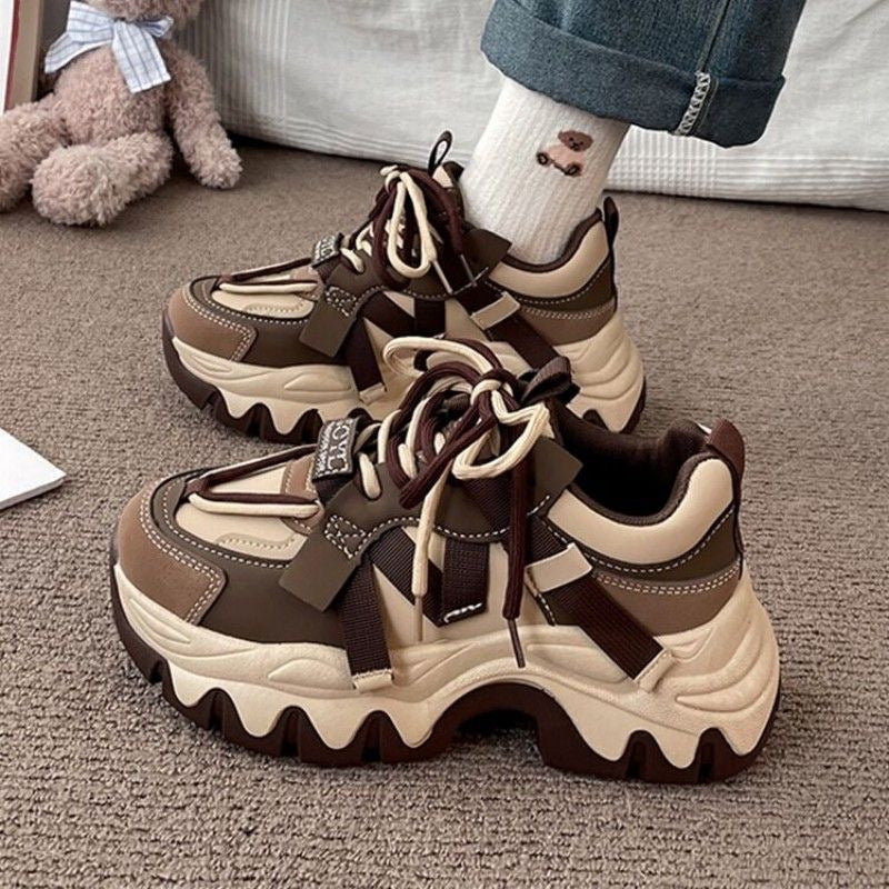 Damen Sportliche Chunky Sneaker mit flexibler Sohle und atmungsaktivem Obermaterial R&B